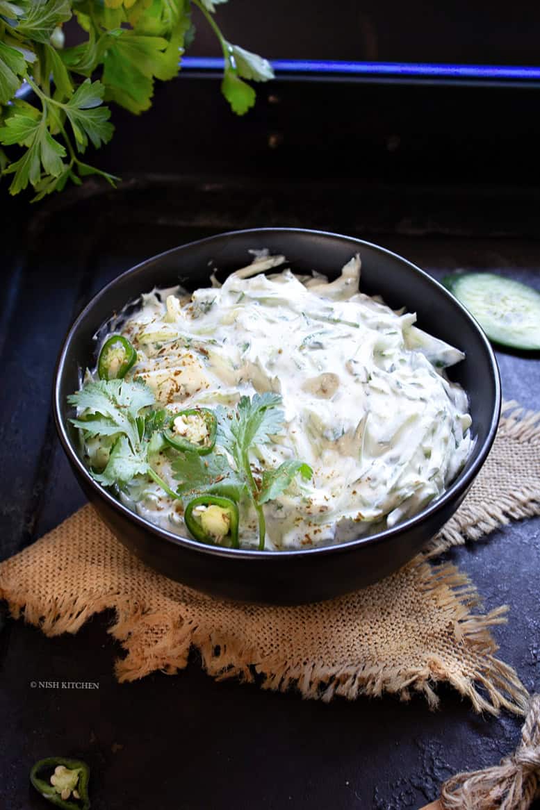 Indian cucumber raita recipe