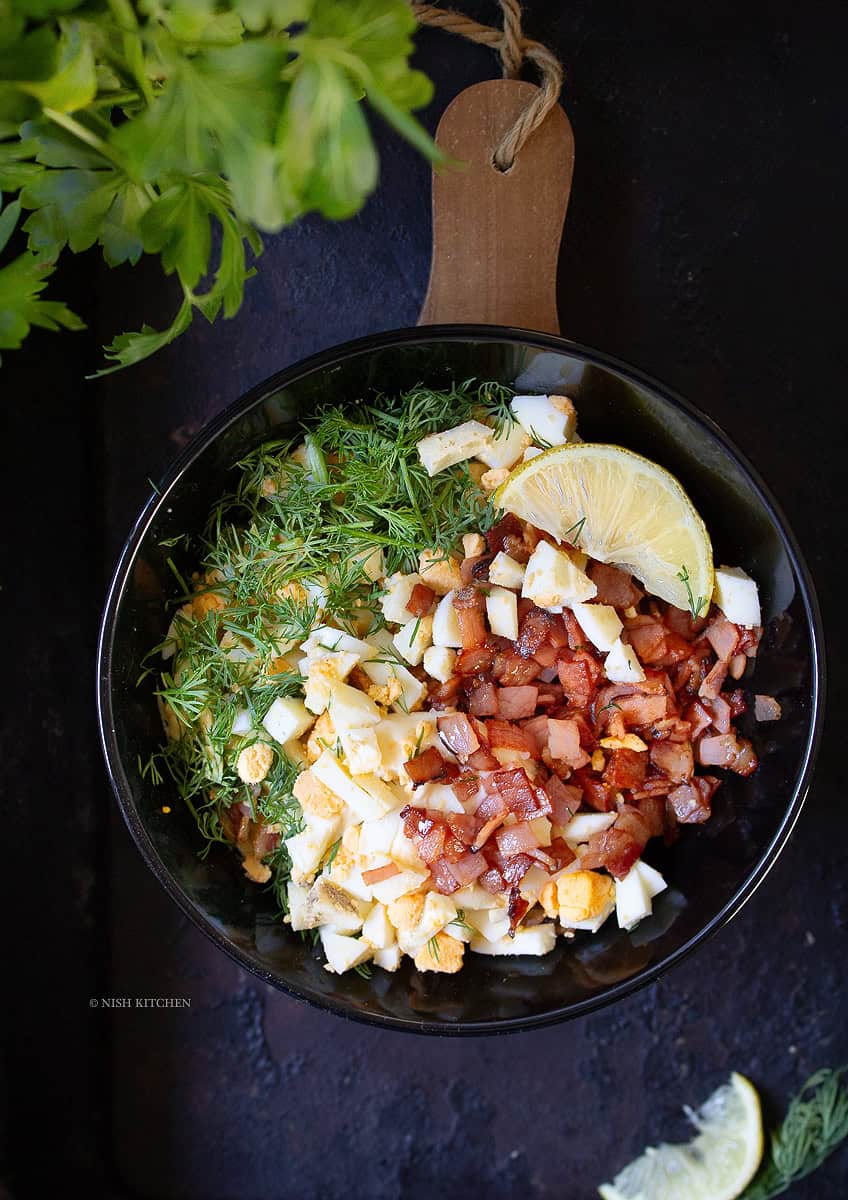 bacon egg salad recipe video