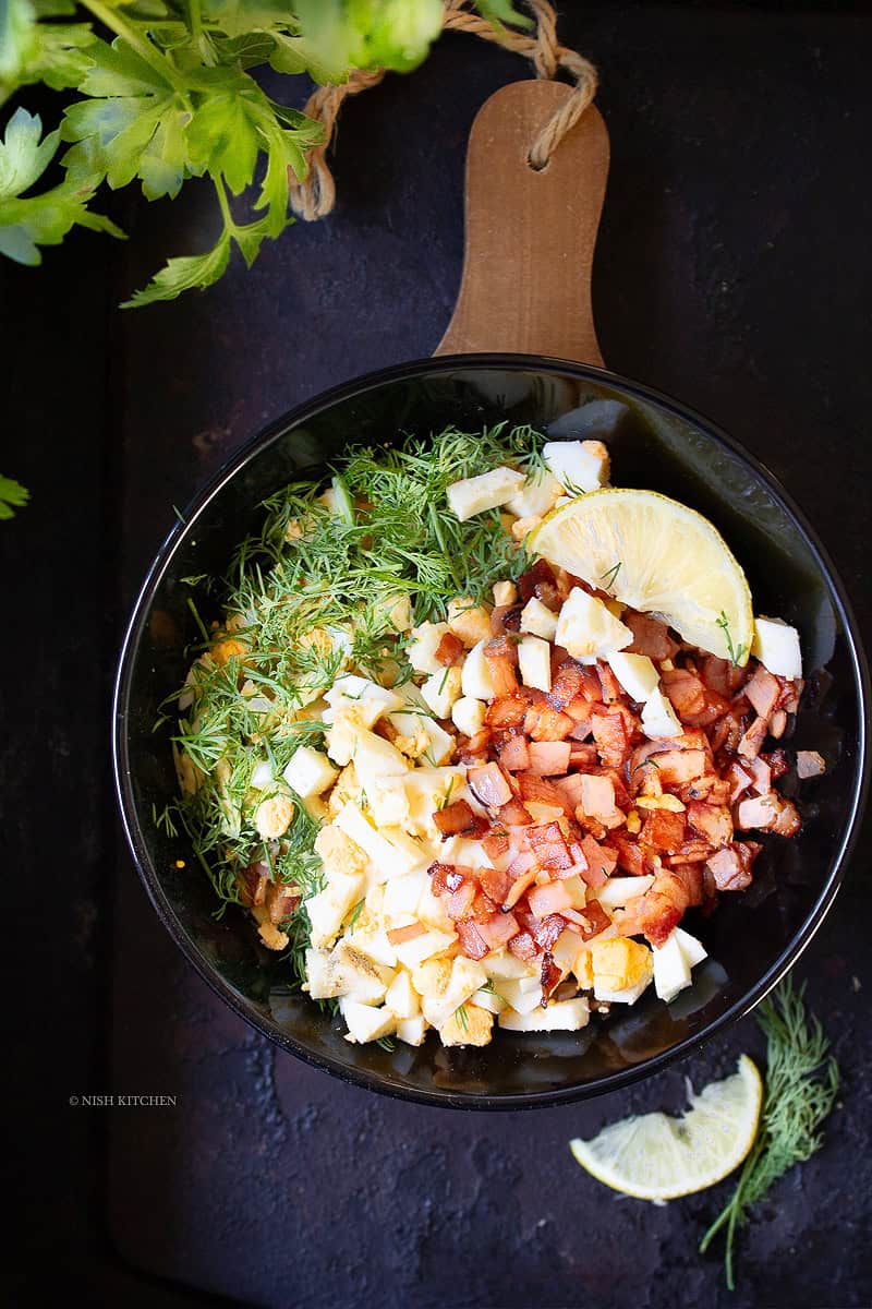 bacon egg salad
