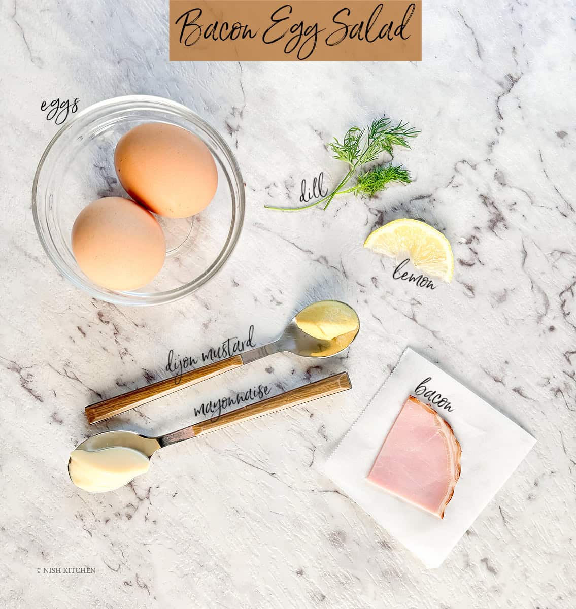 bacon egg salad ingredients