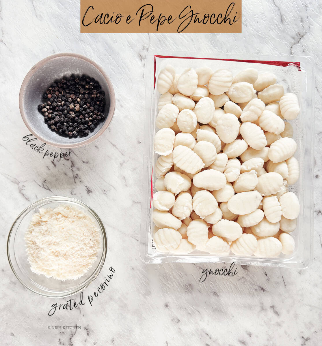 cacio e pepe gnocchi ingredients