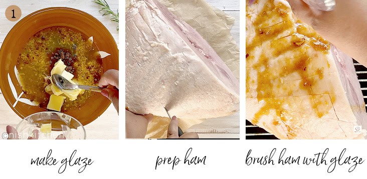 how to make spicy glazed ham step 1