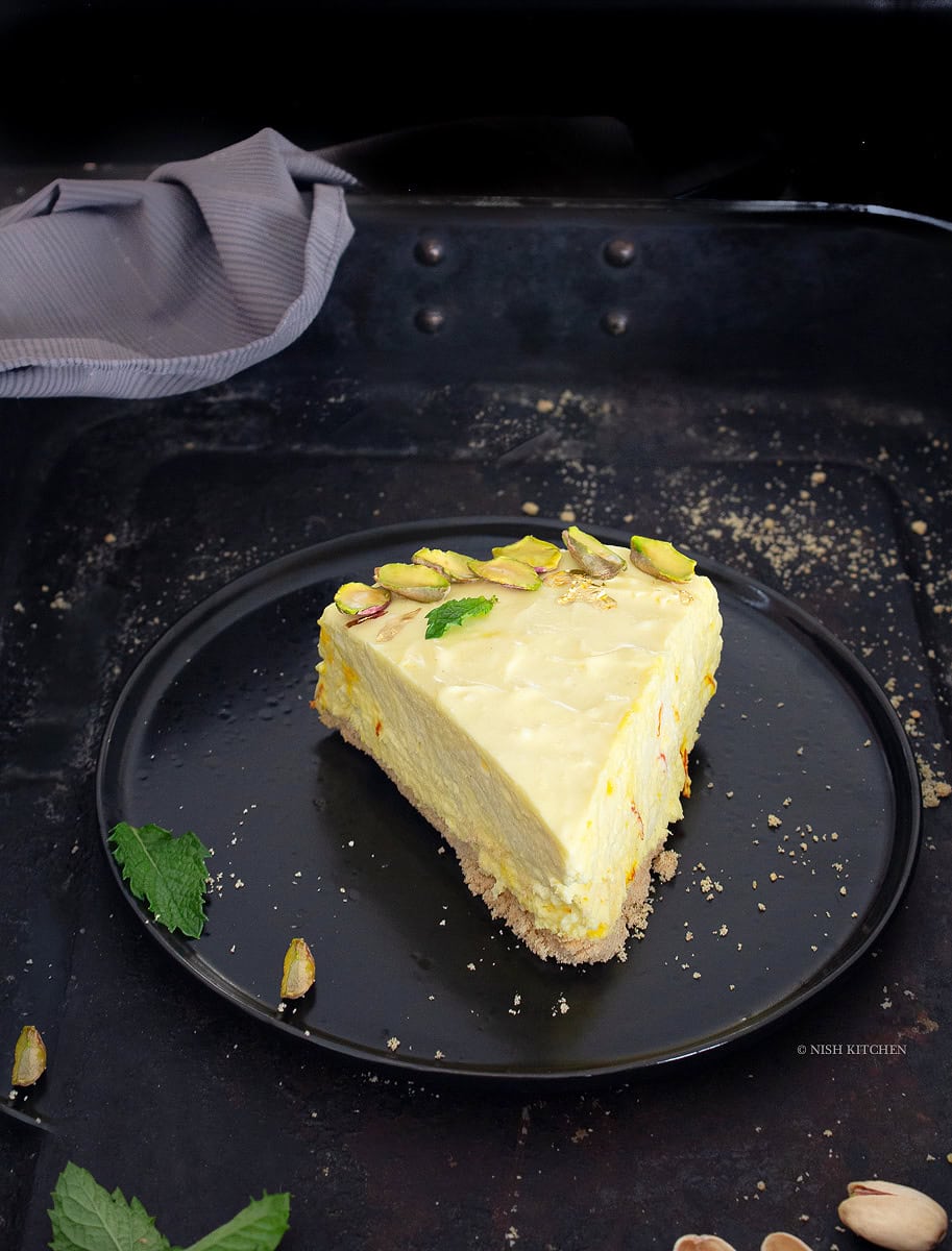 no bake saffron cheesecake recipe