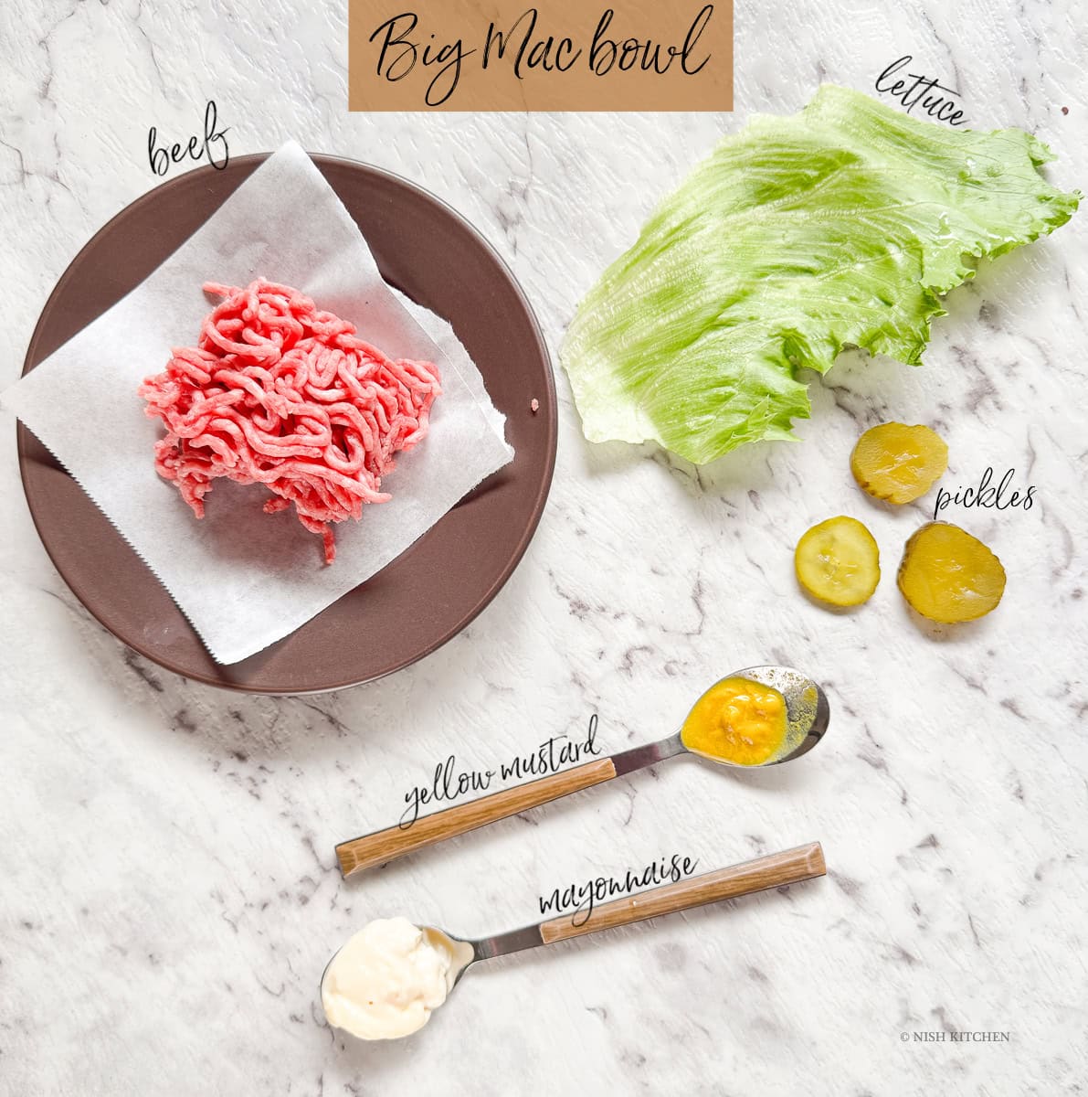 big mac bowl ingredients