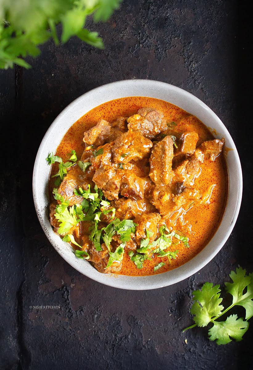 Creamy beef curry