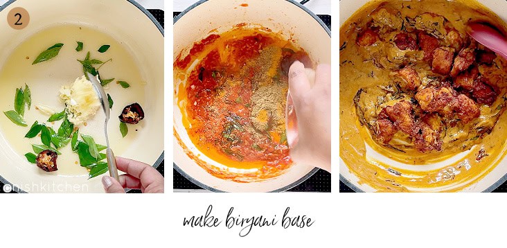 how to make chicken 65 biryani step 2