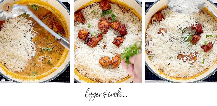 how to make chicken 65 biryani step 3