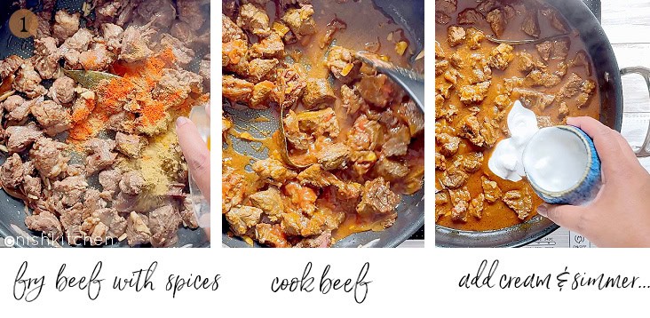 how to make creamy beef curry
