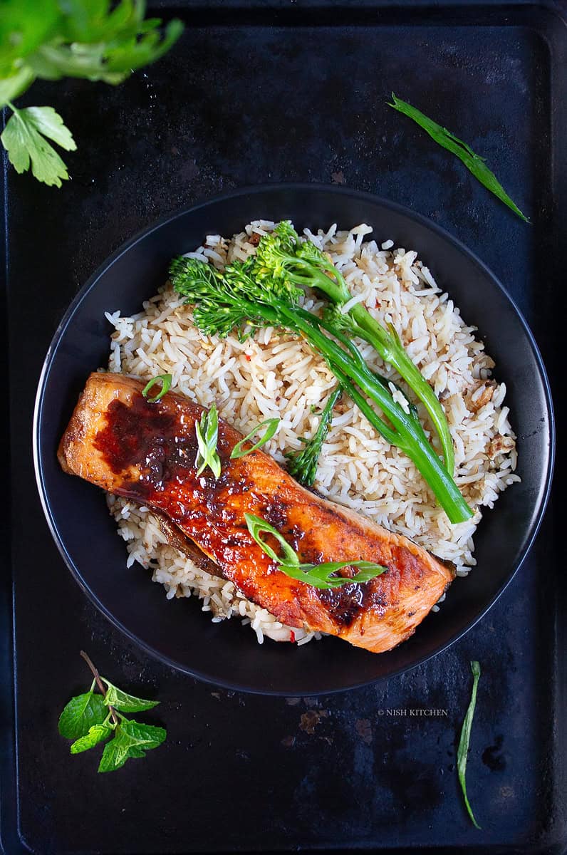 salmon teriyaki bowl recipe video