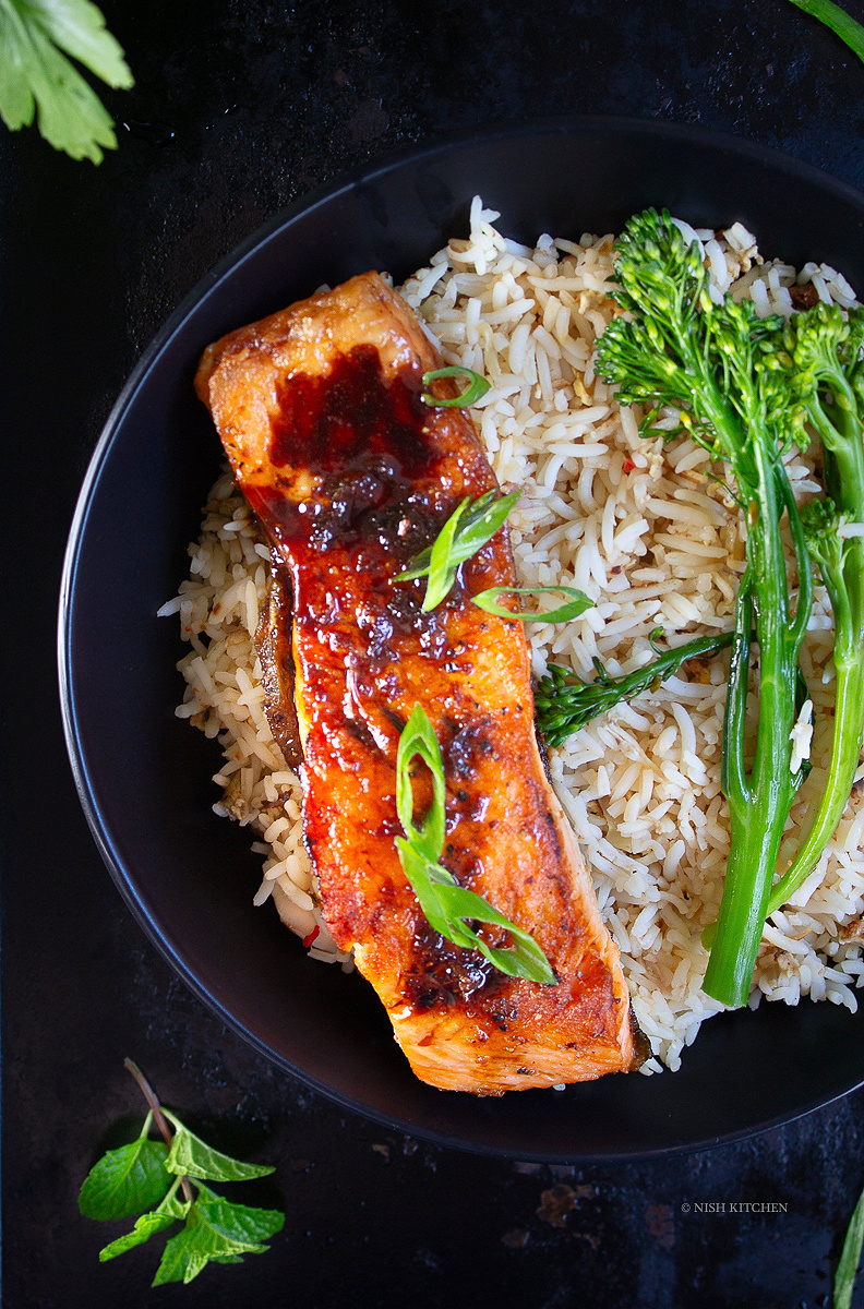 salmon teriyaki bowl recipe