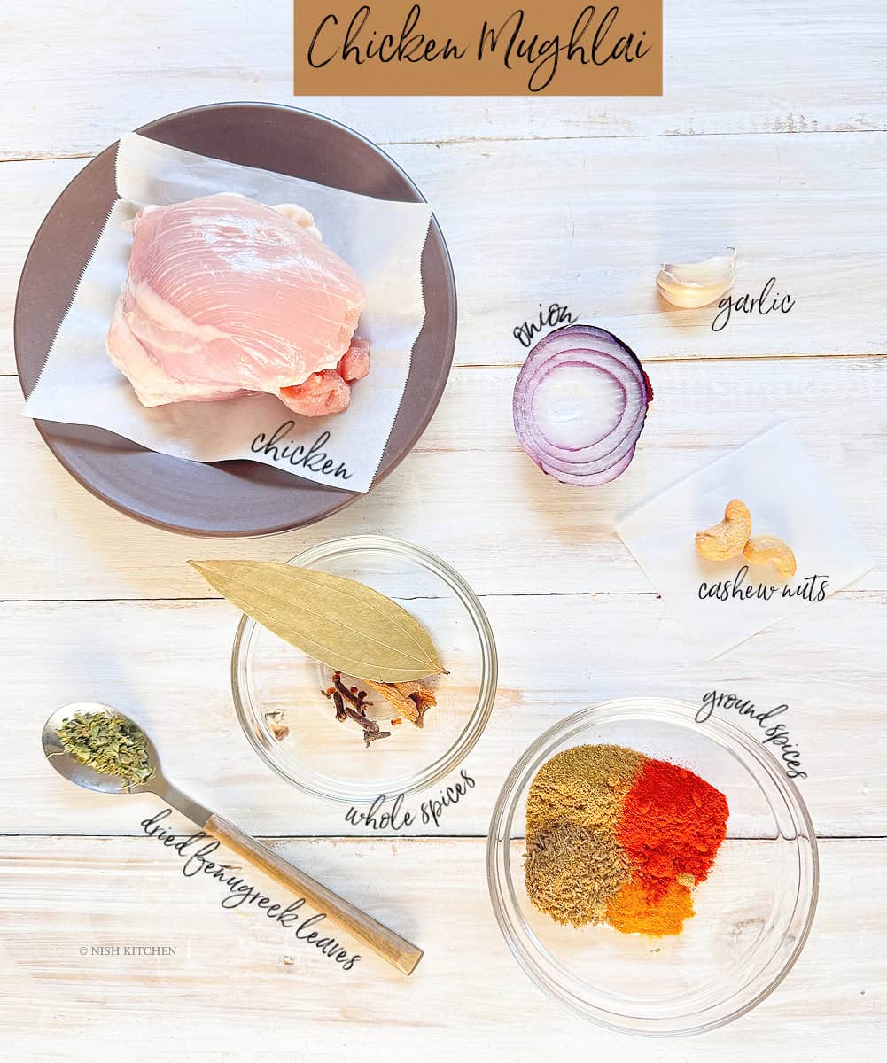 restaurant style chicken mughlai ingredients
