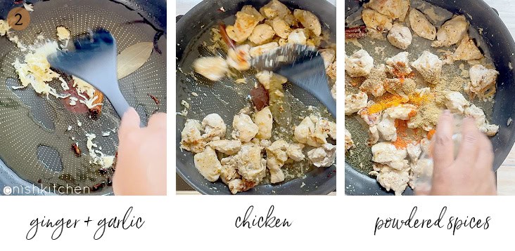 how to make chicken mughlai step 2