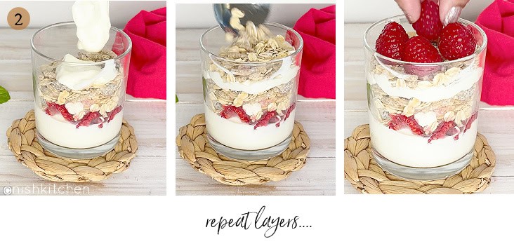 How to make Greek yogurt parfait step 2