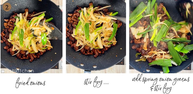 how to make beef and onion stir fry step 3