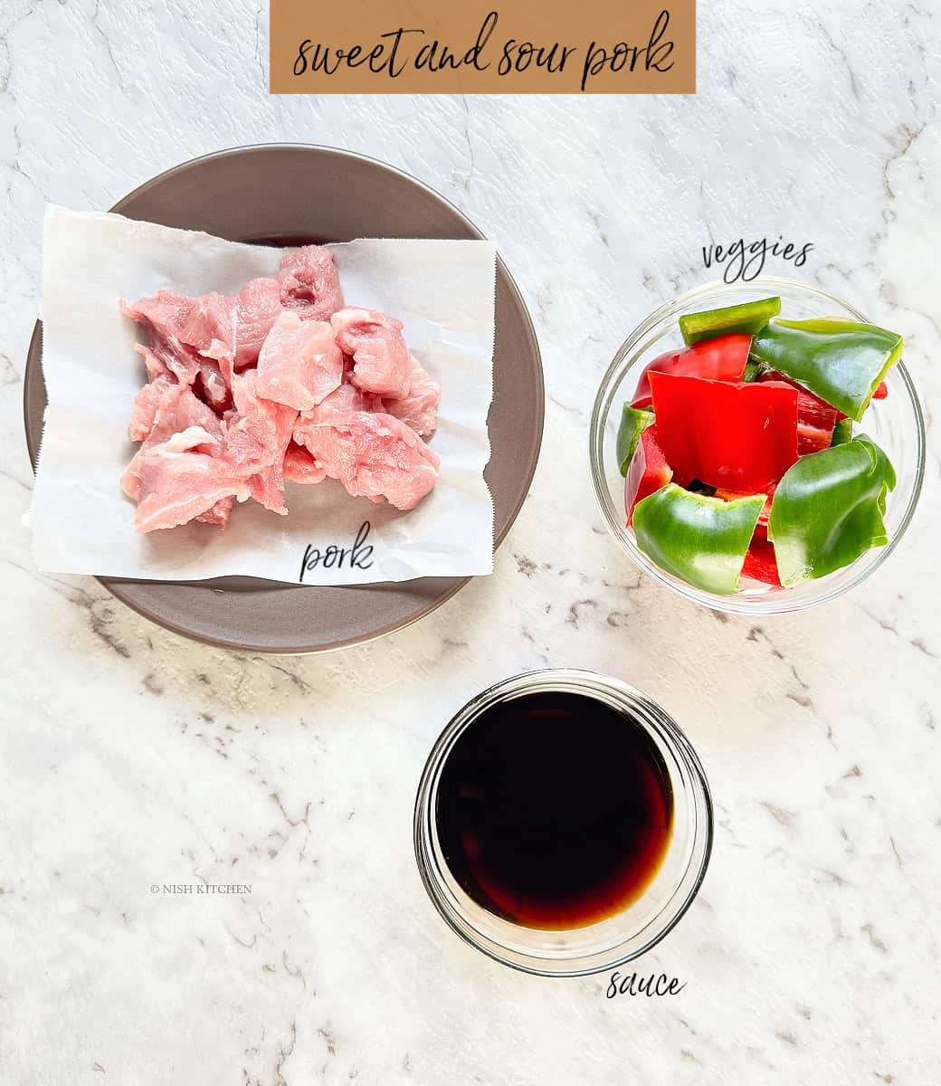sweet and sour pork ingredients