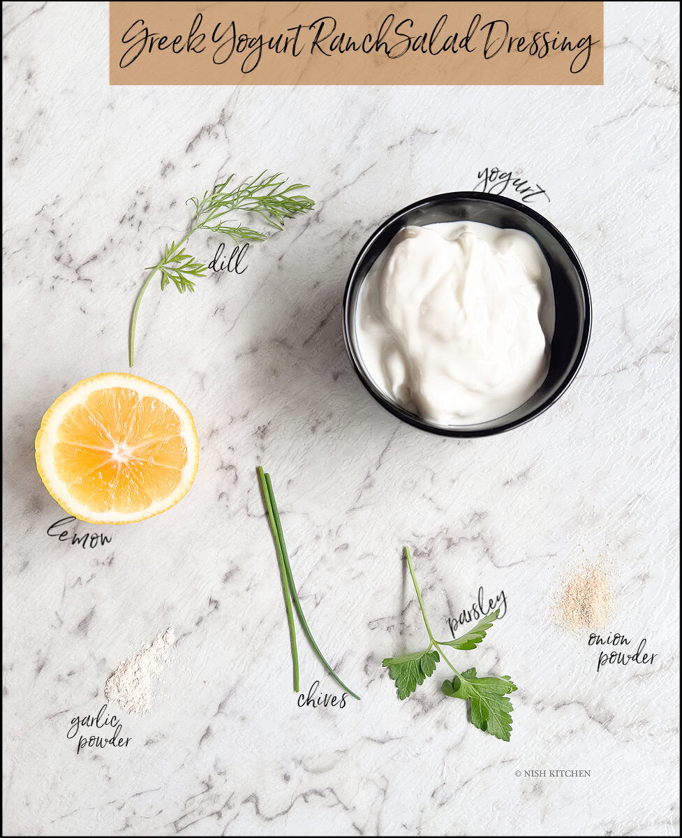 Greek yogurt ranch salad dressing ingredients