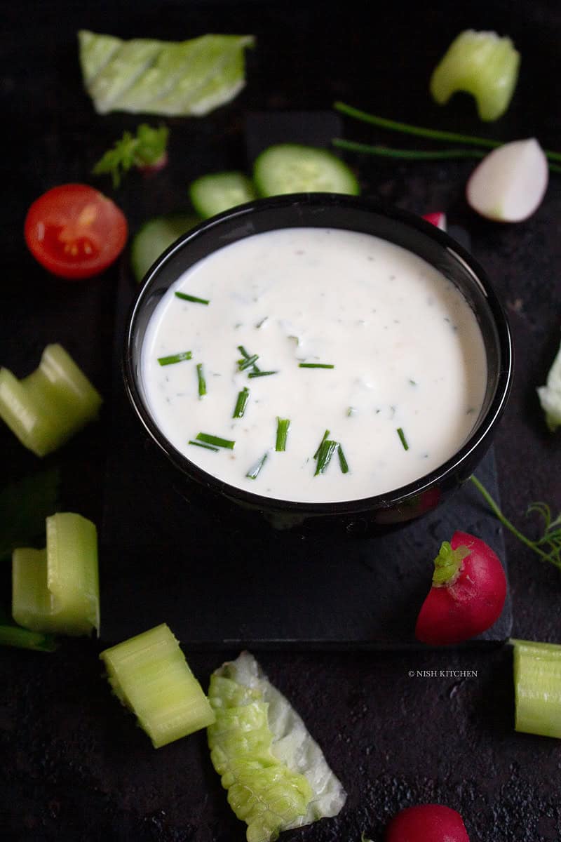 Greek yogurt ranch salad dressing