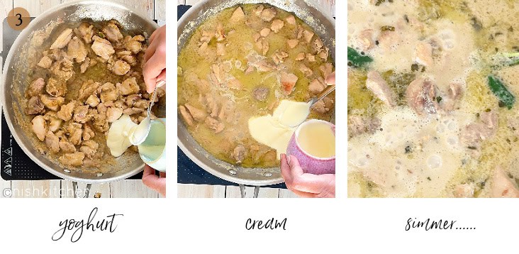 how to make malai chicken step 3
