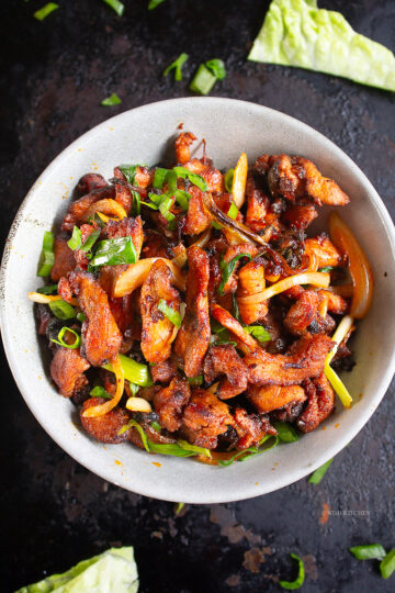 Korean spicy pork recipe or pork bulgogi