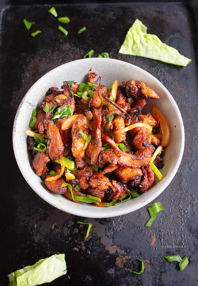 Korean spicy pork recipe or pork bulgogi