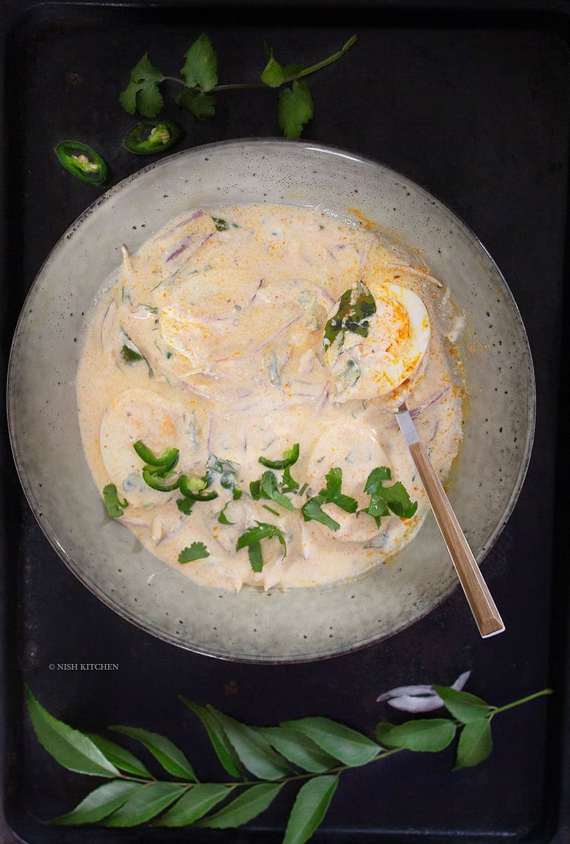 5 minute curried eggs with yogurt recipe video