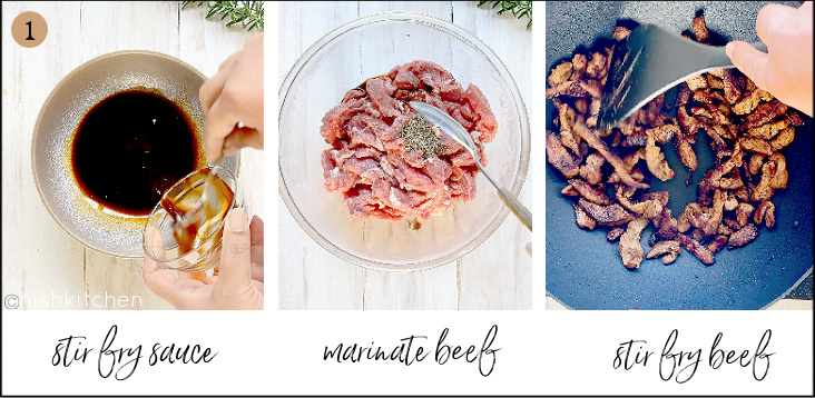 how to make beef and peppers stir fry step 1