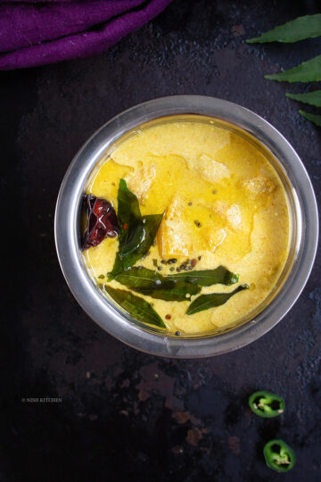 mambazha pulissery or spiced yogurt mango sauce 1