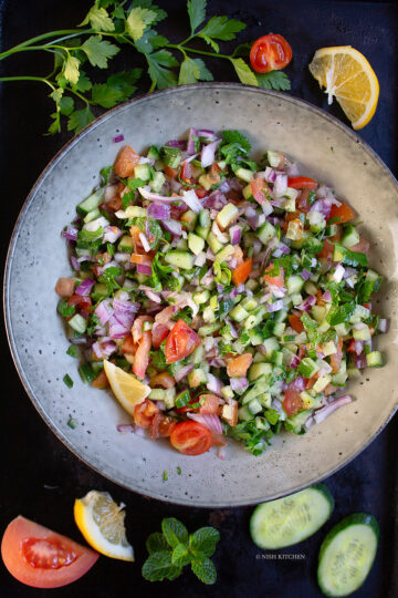 Shirazi salad recipe video