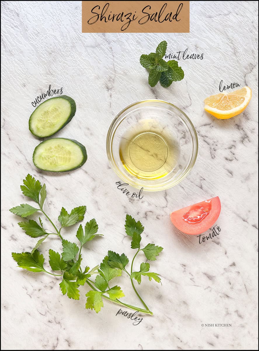 shirazi salad ingredients