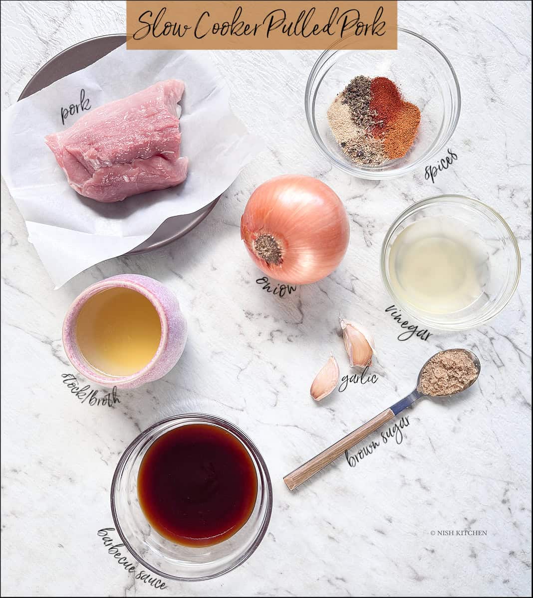 slow cooker pulled pork ingredients