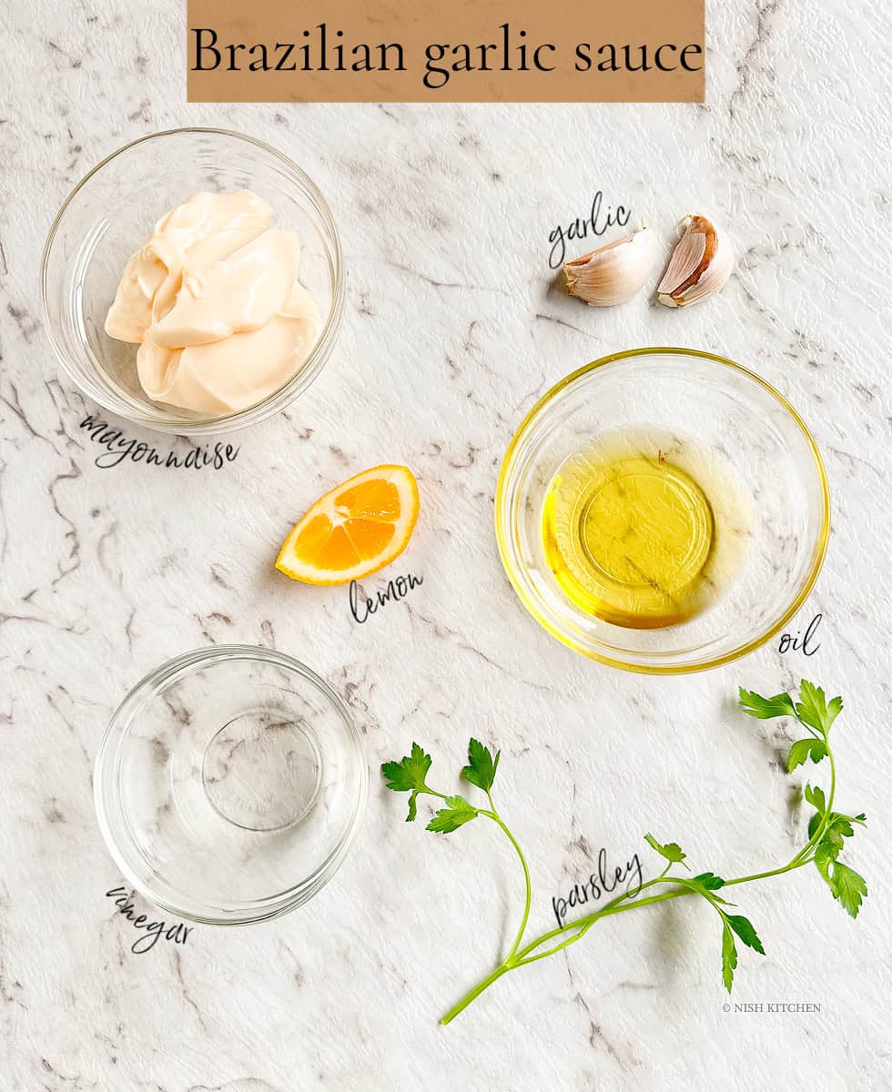 Brazilian garlic sauce ingredients