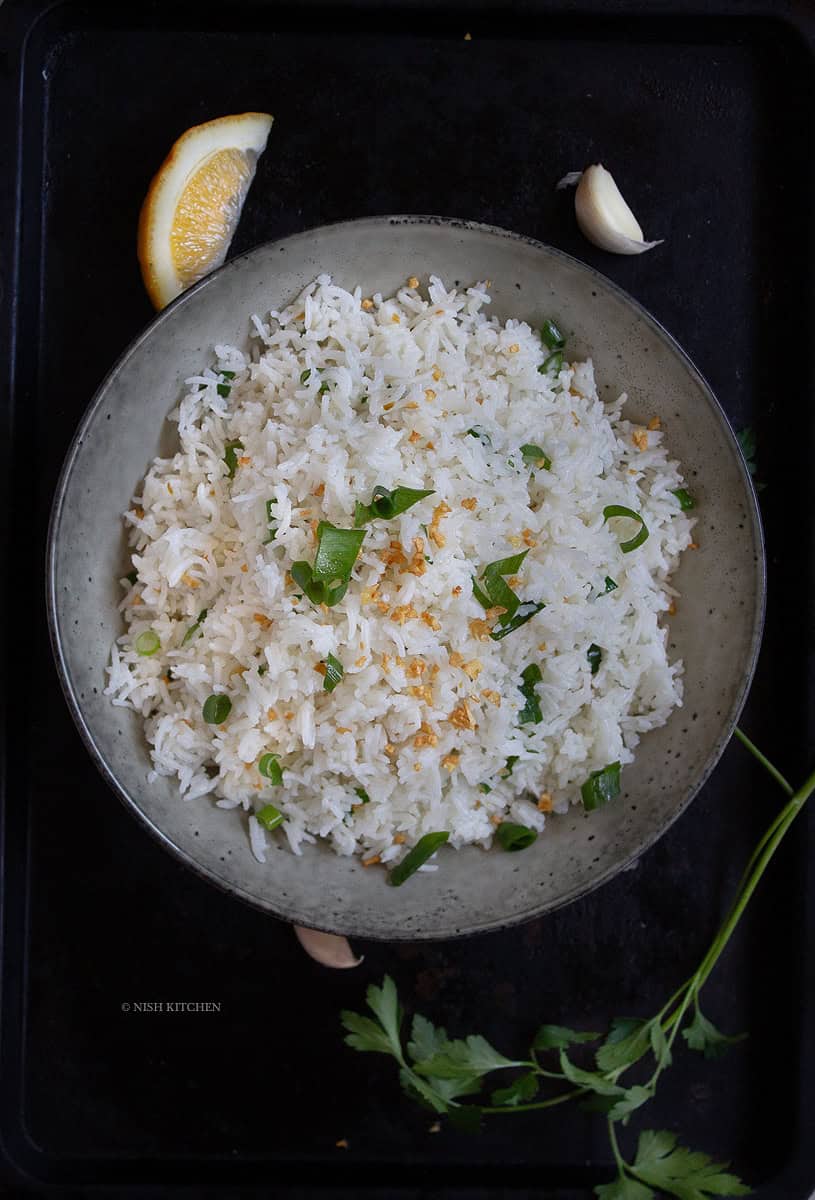 Filipino garlic fried rice or sinangag