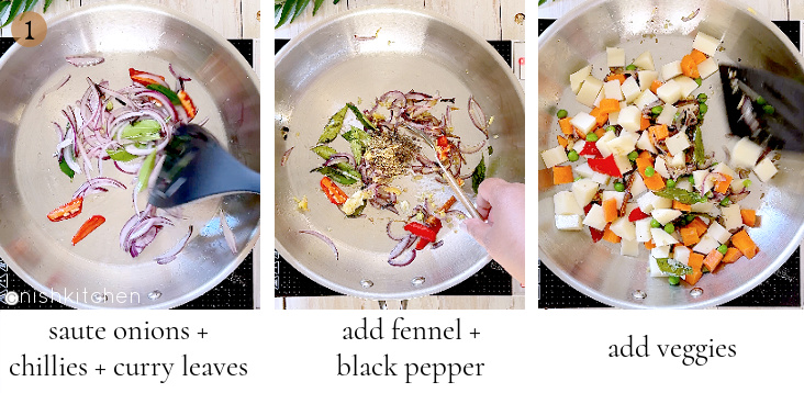 how to make Indian egg stew step 1