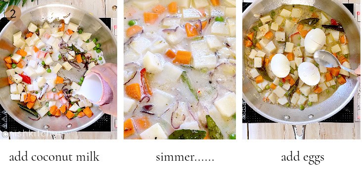 how to make Indian egg stew step 2