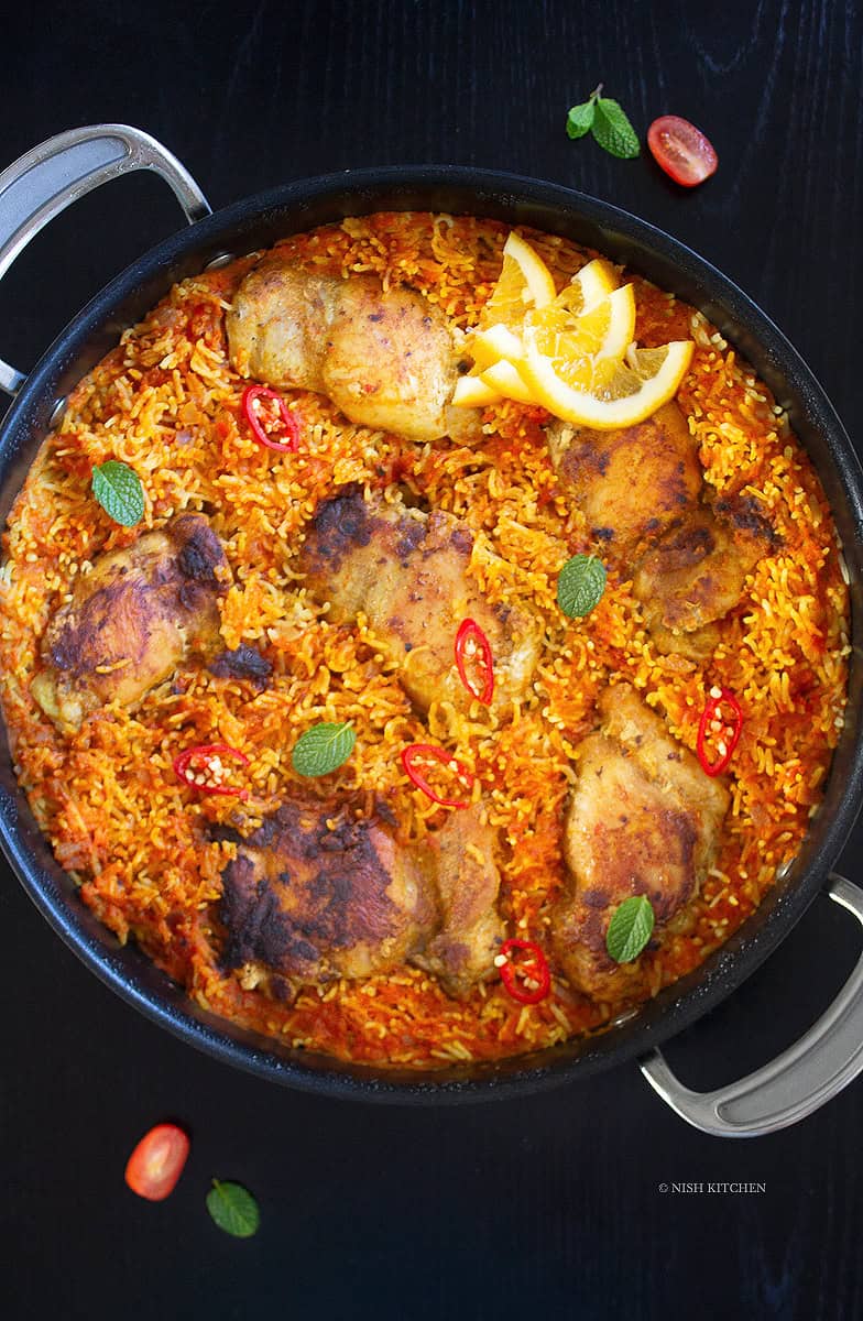 one pot jollof rice and chicken
