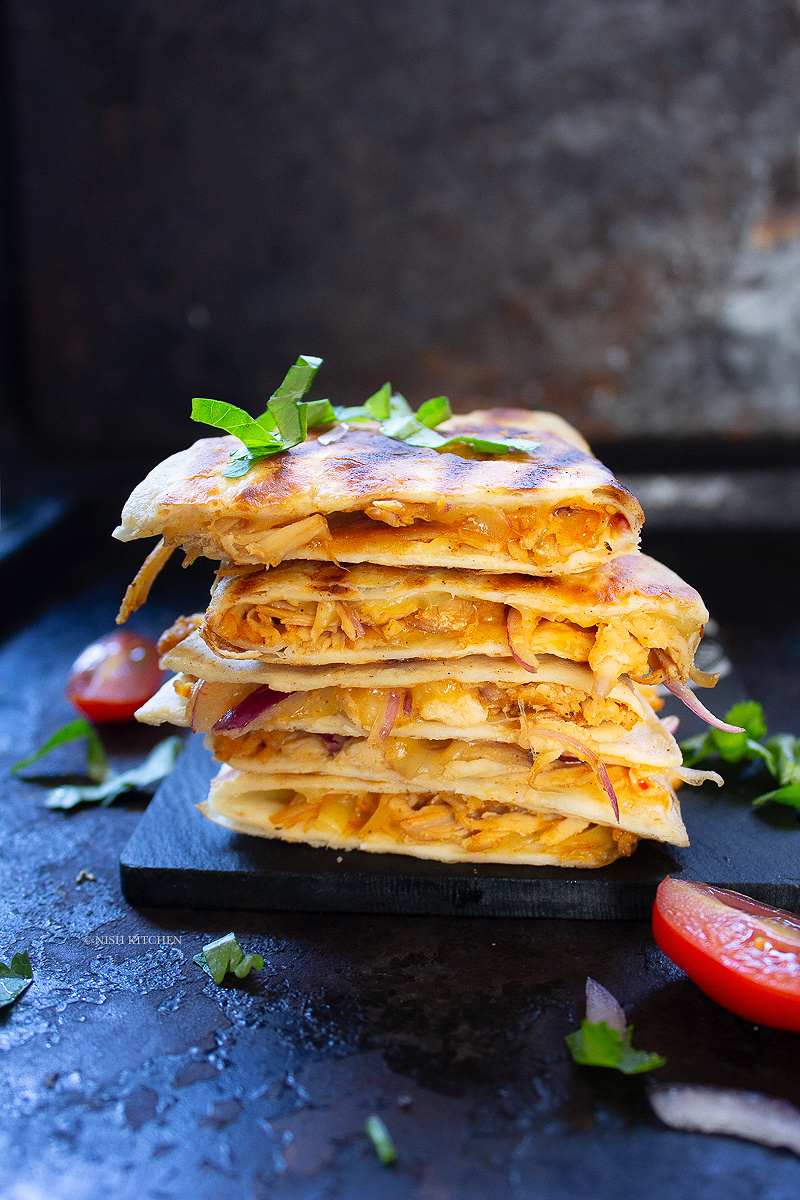 honey chipotle chicken quesadilla