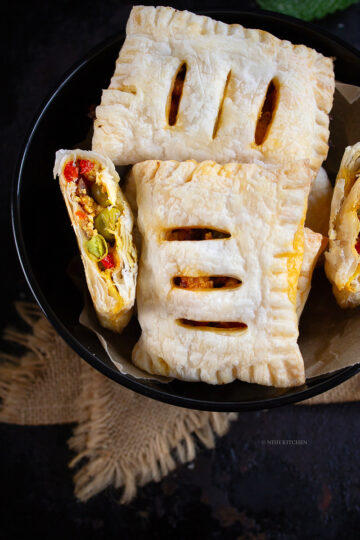paneer puffs recipe video