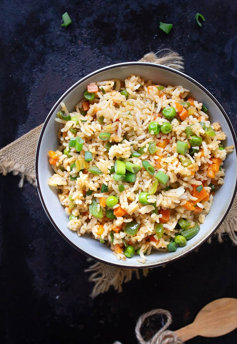 how to make restaurant style Chinese fried rice at home 1