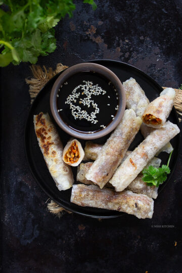 crispy rice paper spring rolls recipe video