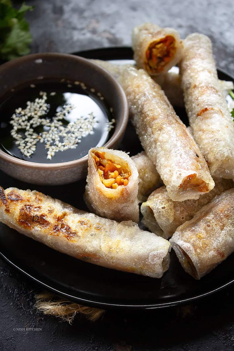 crispy rice paper spring rolls recipe