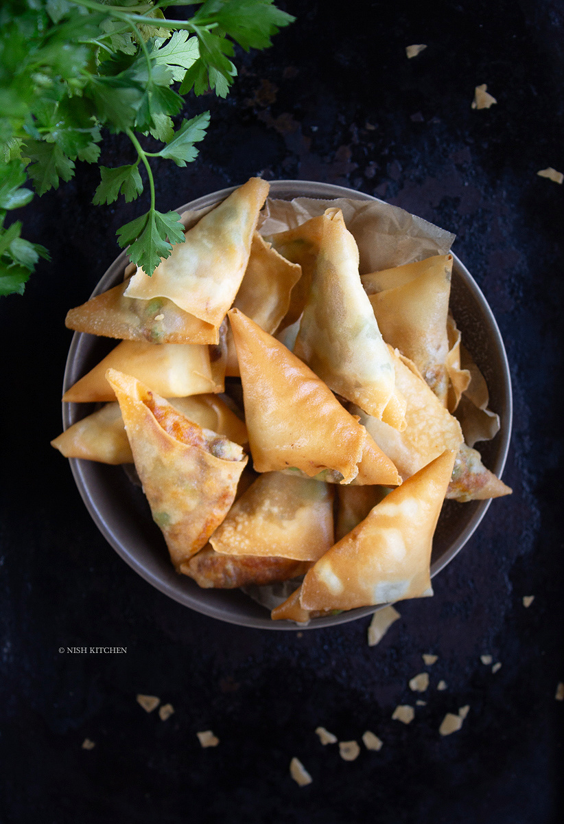 spicy pumpkin samosa