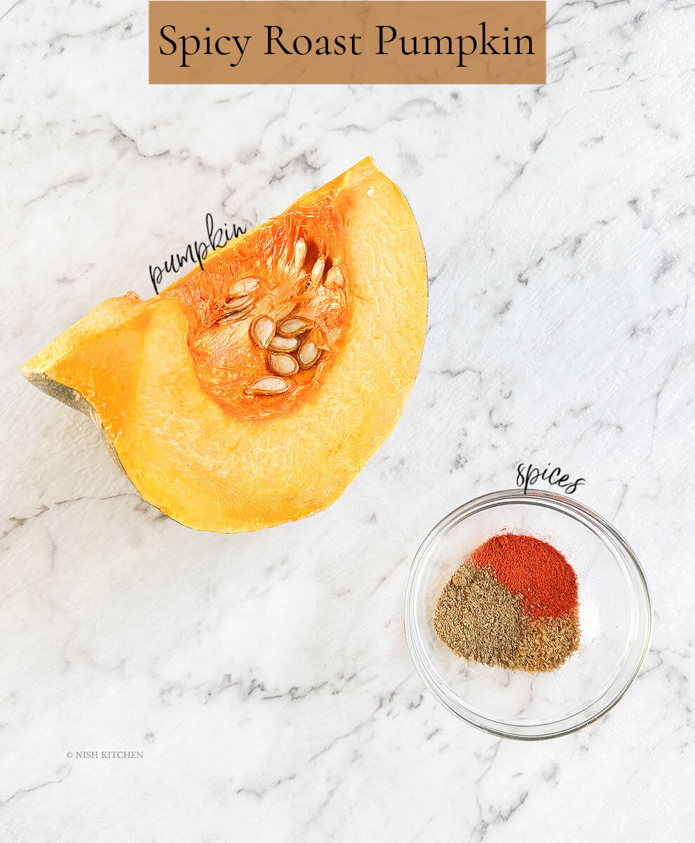 spicy roast pumpkin ingredients