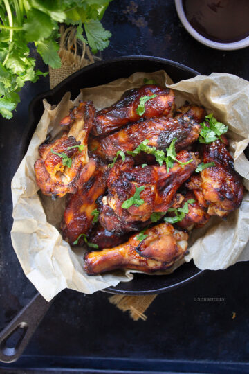sticky bbq chicken wings recipe video