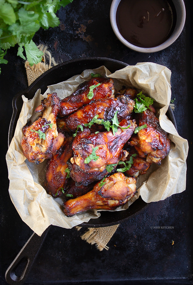 sticky BBQ chicken wings recipe